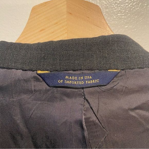 Brooks Brothers Gray Wool Brooksease USA Made Sport Coat Blazer Men’s 45L *NOTE - Picture 5 of 11